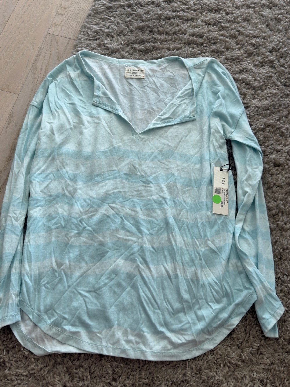 Unique Sol Angeles Light Blue Long Sleeve Tee